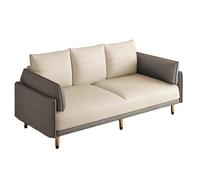 KIBONCY Convertible Sofa Bed 3-in-1, Faux Leather Tech Fabric Sleeper Couch for Small Space Apartment, Sturdy Wood Frame Foldable(D,232cm)