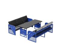 KIBONCY Crea L'atmosfera Perfetta Con Il Nostro Set Musicale Da Bar E L'elegante Combinazione Di Mobili Ristorante, Divano Multiposto In Pelle, For Soggiorno(H)