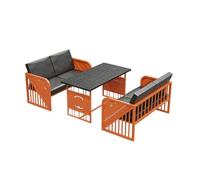 KIBONCY Crea L'atmosfera Perfetta Con Il Nostro Set Musicale Da Bar E L'elegante Combinazione Di Mobili Ristorante, Divano Multiposto In Pelle, For Soggiorno(Orange)