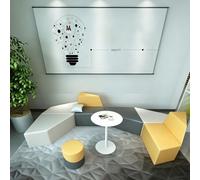 KIBONCY Creative Curved S-Shaped Waiting Room Seating, For Office Lobby