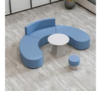 KIBONCY Creative Curved S-Shaped Waiting Room Seating, For Office Lobby