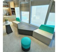 KIBONCY Creative Curved S-Shaped Waiting Room Seating, For Office Lobby