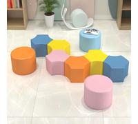 KIBONCY Creative Uniquely Shaped Sofa Set, Sofa Set For Reading And Relaxation Areas In Training Institutions And Libraries.(F)