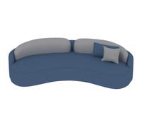 KIBONCY Curved Sofa Made Of Tech Fabric, Luxurious Hotel Lobby Chairs, Trendy Tech Fabric Sofas For Lounge Areas And Clothing Stores(C 2M)