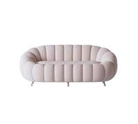 KIBONCY Curved Sofa Overall Pumpkin Shaped Plush Upholstered Couch Cloud, Modern Deep Seat Boucle, for Living Room, Bedroom(4)