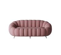 KIBONCY Curved Sofa Overall Pumpkin Shaped Plush Upholstered Couch Cloud, Modern Deep Seat Boucle, for Living Room, Bedroom(3)
