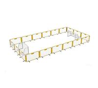 KIBONCY Customizable Kids Soccer Barrier, Foldable Football Training Fence with Hexagon/Rectangle Setup, Durable for Rough Play(9x4.5m)