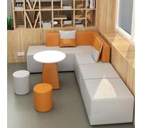 KIBONCY Divani ComponibiliDivano Soffice Componibile Modulare,Divano Da Salotto Moderno, For Soggiorno,con Pelle Graffiato For Gatti For Aree Lounge, Zone Di Attesa(D)