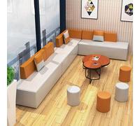 KIBONCY Divani ComponibiliDivano Soffice Componibile Modulare,Divano Da Salotto Moderno, For Soggiorno,con Pelle Graffiato For Gatti For Aree Lounge, Zone Di Attesa(F)