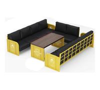 KIBONCY Divani da bistrot in stile industriale, bar for il tè al latte, ristorante a tema caffè, ristorante barbecue e tavoli e sedie da bar(A8)