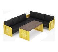 KIBONCY Divani da bistrot in stile industriale, bar for il tè al latte, ristorante a tema caffè, ristorante barbecue e tavoli e sedie da bar(A6)