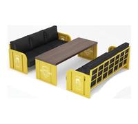 KIBONCY Divani da bistrot in stile industriale, bar for il tè al latte, ristorante a tema caffè, ristorante barbecue e tavoli e sedie da bar(A4)