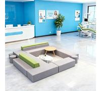 KIBONCY Divani for ufficio modulari creativi,divano lounge minimalista,comodi posti a sedere for reception,per lobby di uffici, biblioteche, gallerie d'arte, scuole,nessun(B)