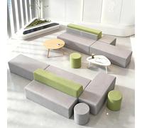 KIBONCY Divani for ufficio modulari creativi,divano lounge minimalista,comodi posti a sedere for reception,per lobby di uffici, biblioteche, gallerie d'arte, scuole,nessun(320cm)