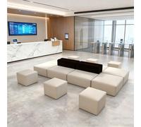 KIBONCY Divani for ufficio modulari creativi,divano lounge minimalista,comodi posti a sedere for reception,per lobby di uffici, biblioteche, gallerie d'arte, scuole(320 * 120CM)