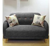 KIBONCY Divano a due posti, divano futon moderno di metà secolo, mini, a in stile for piccoli spazi, soggiorno, camera da letto, sala giochi(1,1.7m)