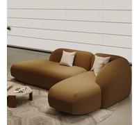 KIBONCY Divano ad angolo dalla forma irregolare, sedute for lounge e reception, ideale for hall di hotel, uffici e aree riunioni aziendali(A,2.4m)