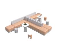 KIBONCY Divano alla moda for il tempo libero, area di attesa, ufficio scolastico, sala business, area di riposo, set di divani for negoziazioni(S)