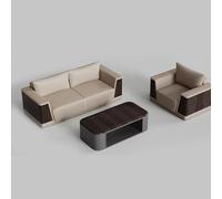 KIBONCY Divano Aziendale For Riunioni E Area Relax Nell'ufficio Del Direttore Generale - Set Di Mobili Semplici Ed Eleganti Che Include Un Tavolino Da Caffè For Posti A Sedere Informali(E)