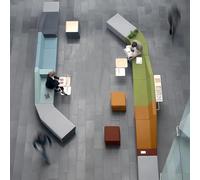 KIBONCY Divano componibile moderno, divano modulare for sala d'attesa, centro di educazione precoce, classe di formazione for l'asilo nido(C)