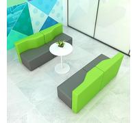 KIBONCY Divano componibile moderno, divano modulare for sala d'attesa, centro di educazione precoce, classe di formazione for l'asilo nido(B)