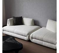 KIBONCY Divano componibile moderno modulare, divano imbottito a combinazione libera con schienale regolabile for soggiorno(Genuine leather,Double seat)