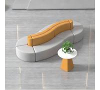 KIBONCY Divano Creativo Bifacciale, Divani In Tessuto Antigraffio, for Uffici Centri Di Formazione Centri Commerciali Cliniche Hall Di Hotel(3 * 1.5m)