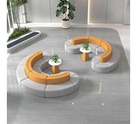 KIBONCY Divano Creativo Bifacciale, Divani In Tessuto Antigraffio, for Uffici Centri Di Formazione Centri Commerciali Cliniche Hall Di Hotel(6 * 3.6m)