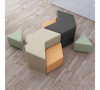 KIBONCY Divano Creativo dalla Forma Irregolare, Divano Moderno for Il Tempo Libero dalla Forma Speciale for Soggiorno, Hall dell'Ufficio e Ricevimento Ospiti, Posti a Sedere ad Arco Unici(D)