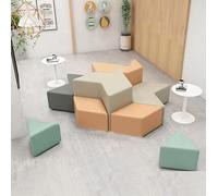 KIBONCY Divano Creativo dalla Forma Irregolare, Divano Moderno for Il Tempo Libero dalla Forma Speciale for Soggiorno, Hall dell'Ufficio e Ricevimento Ospiti, Posti a Sedere ad Arco Unici(C)