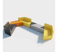 KIBONCY Divano creativo e rilassato - Set tavolino da caffè for ambienti ufficio: design semplice for le lobby degli istituti di formazione(C)