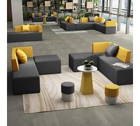 KIBONCY Divano Creativo In Tessuto for Ufficio Alieno, Set Di Divani for Ufficio for Il Tempo Libero, Comodi Posti A Sedere, Combinazione Creativa, for L'area Di Sosta Dell'azienda(C)