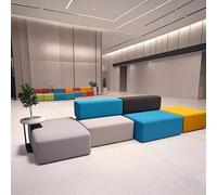 KIBONCY Divano curvo bifacciale, posti a sedere creativi e casual, for asili nido, centri di formazione, aree pubbliche, centri commerciali e uffici(K)