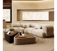 KIBONCY Divano curvo e dalla forma irregolare, for l'area reception della hall dell'hotel, dell'ufficio, dell'area relax aziendale e della sala riunioni(B,3.2m)