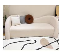 KIBONCY Divano curvo for reception, divano lounge moderno di lusso for boutique, salone e area d'attesa, divano imbottito for piccoli spazi(A,Quadruple seat)