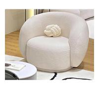 KIBONCY Divano curvo for reception, divano lounge moderno di lusso for boutique, salone e area d'attesa, divano imbottito for piccoli spazi(A,Single seat)