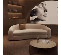 KIBONCY Divano curvo in cashmere di nuovo stile, divano for reception for la zona lobby dell'hotel resort di lusso dell'isola(C)