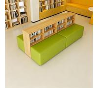KIBONCY Divano Da Biblioteca Curvo Modulare Con Libreria Set Di Posti A Sedere For Divano Da Lettura Con Panca Ad Arco Creativa For La Sala Di Ricevimento Della Comunità Dell'ufficio Scolastico(F)