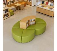 KIBONCY Divano Da Biblioteca Curvo Modulare Con Libreria Set Di Posti A Sedere For Divano Da Lettura Con Panca Ad Arco Creativa For La Sala Di Ricevimento Della Comunità Dell'ufficio Scolastico(J)