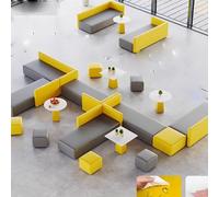 KIBONCY Divano Da Ufficio, Area Reception For Le Vendite, Lounge Nella Lobby Della Banca, Set Creativo Non Convenzionale E Versatile(W)