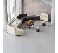 KIBONCY Divano da ufficio creativo e casual: tessuto tecnico, resistente all'acqua e alle macchie, ottimo for l'area reception della Training Academy(C)