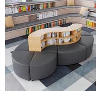 KIBONCY Divano Da Ufficio Dalla Forma Unica Nella Zona Lounge For Il Relax E Riposo. Reception Con Angolo Lettura Libreria Portaoggetti Curva(D)