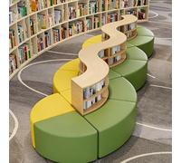 KIBONCY Divano Da Ufficio Dalla Forma Unica Nella Zona Lounge For Il Relax E Riposo. Reception Con Angolo Lettura Libreria Portaoggetti Curva(J)