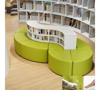 KIBONCY Divano Da Ufficio Dalla Forma Unica Nella Zona Lounge For Il Relax E Riposo. Reception Con Angolo Lettura Libreria Portaoggetti Curva(C)