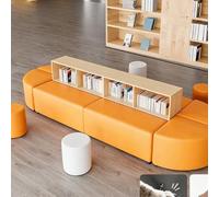 KIBONCY Divano Da Ufficio Dalla Forma Unica Nella Zona Lounge For Il Relax E Riposo. Reception Con Angolo Lettura Libreria Portaoggetti Curva(F)