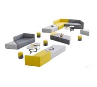 KIBONCY Divano da ufficio, divano for reception for ufficio vendite, area lounge nella lobby della banca, set di divani creativo non convenzionale e versatile(F)