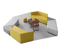 KIBONCY Divano da ufficio, divano for reception for ufficio vendite, area lounge nella lobby della banca, set di divani creativo non convenzionale e versatile(L)