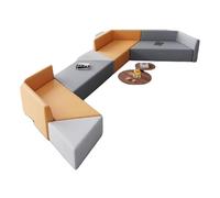 KIBONCY Divano da ufficio, divano for reception for ufficio vendite, area lounge nella lobby della banca, set di divani creativo non convenzionale e versatile(J)