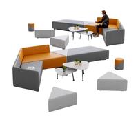 KIBONCY Divano da ufficio, divano for reception for ufficio vendite, area lounge nella lobby della banca, set di divani creativo non convenzionale e versatile(K)