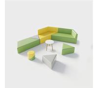 KIBONCY Divano da ufficio innovativo for spazi informali: realizzato in tessuto tecnico, impermeabile e antimacchia, perfetto for la sala del centro di formazione(E)